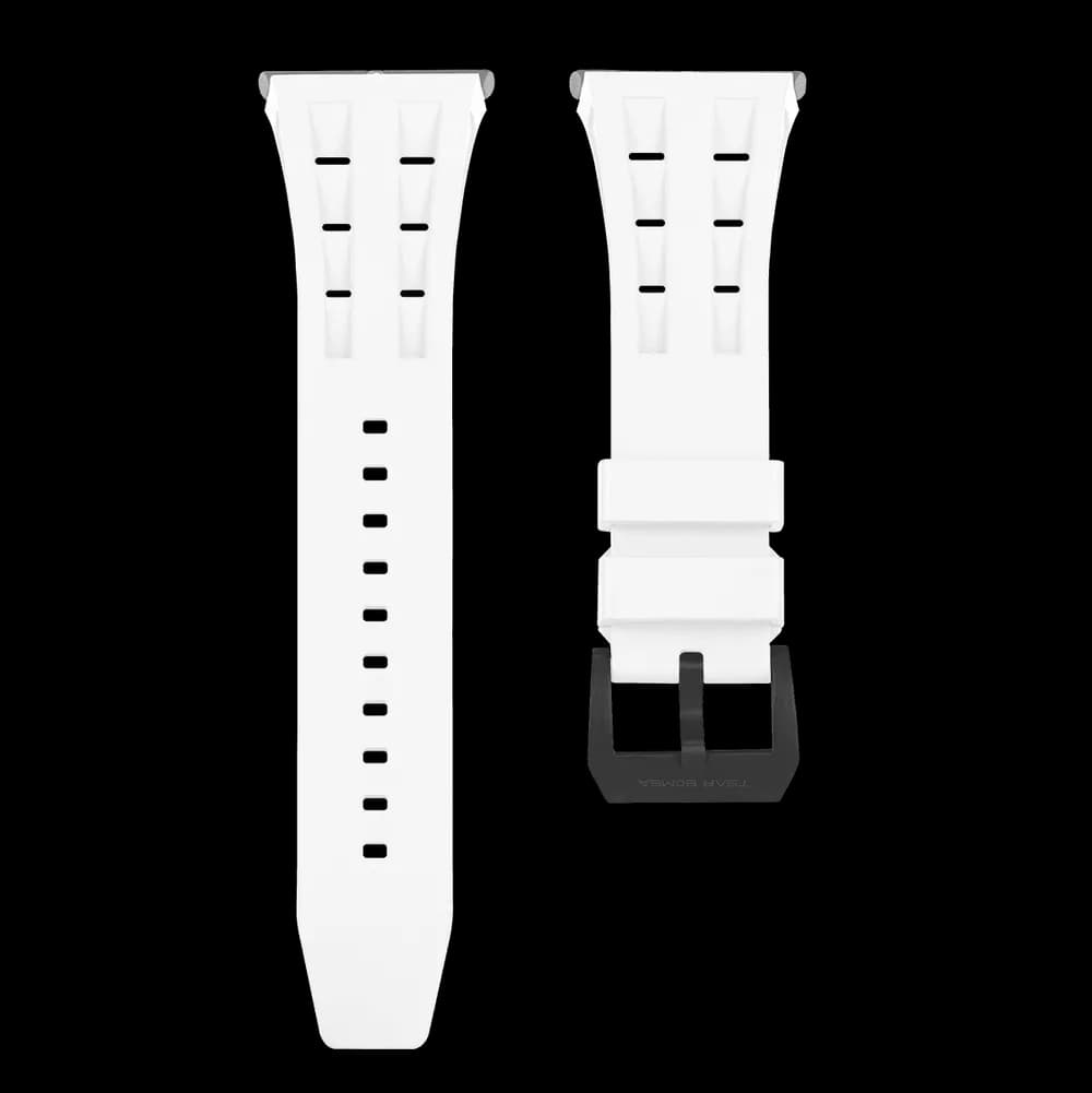 TSAR BOMBA TB8210-TB8211STRAP — Fluoro rubber strap-White