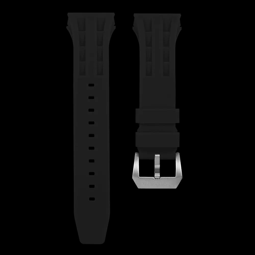 TSAR BOMBA TSARBOMBA-WATCH-STRAP — Fluoro rubber strap-Black