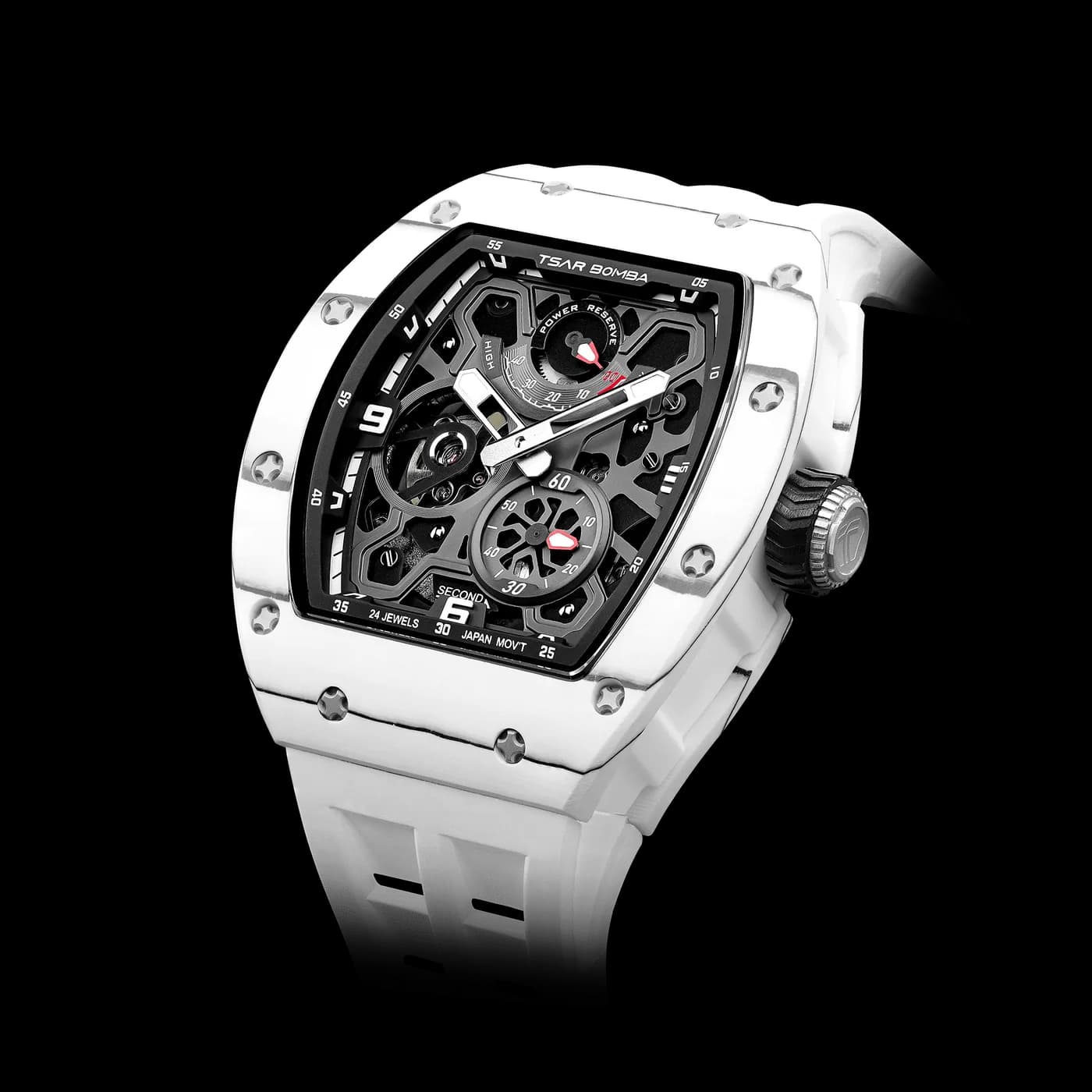 TSAR BOMBA TB8212 — Carbon Fiber White